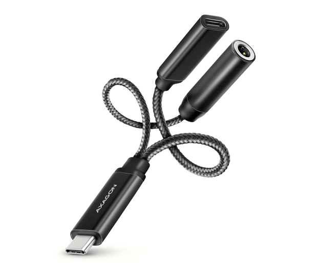 AXAGON ADA-HCPD Zewnętrzna karta dźwiękowa USB-C 32bit DAC 3.5mm (F) złącze, 384kHz + PD 60W - 1353392 - zdjęcie